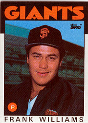 1986 Topps Baseball Cards      341     Frank Williams